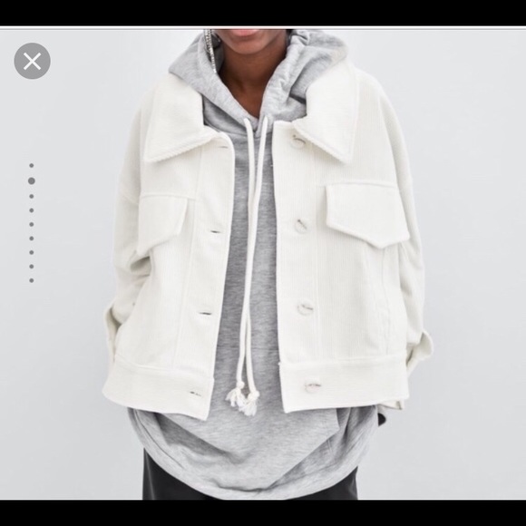 white jacket zara